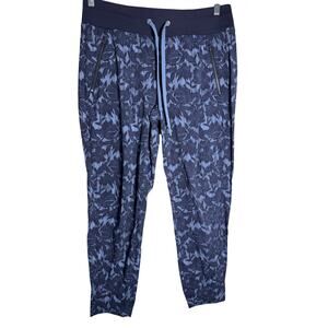 Athleta Trekkie North Joggers Ethereal Bloom Cottage Blue Size 12